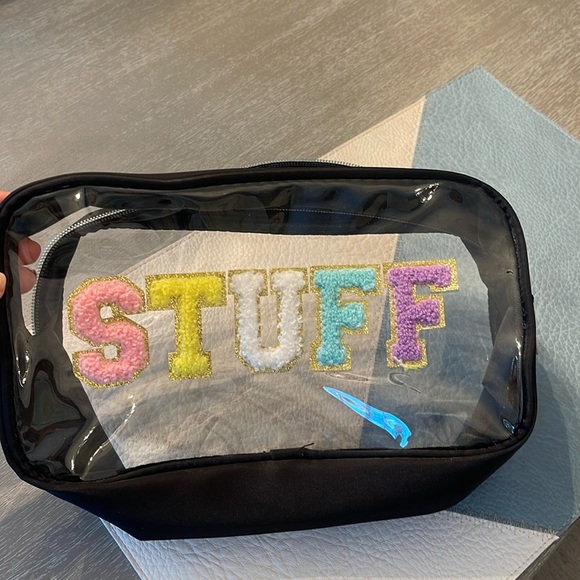 STUFF LETTER CLEAR COSMETIC Case - Picture 1 of 2